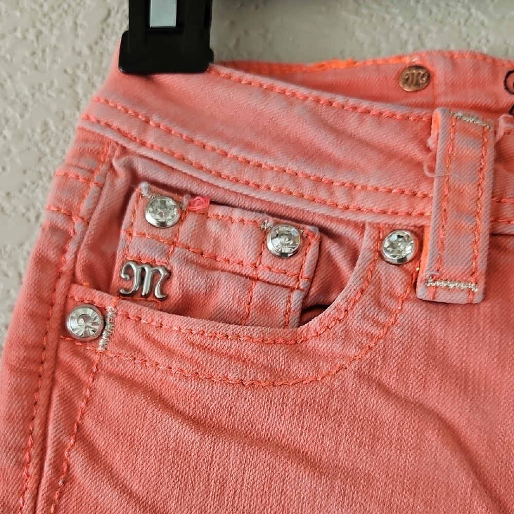Miss Me Pink Embellished Kids Jeans - Picture 4 of 8